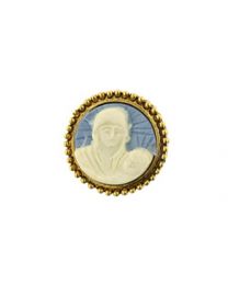 Madonna and Child Cameo Tie Pin