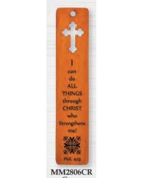 Mahogany Cross Bookmark