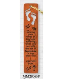 Mahogany Footprints Bookmark