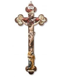 Mary and Holy Trinity Crucifix