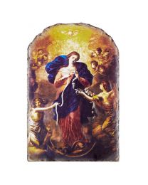 Mary Untier of Knots Tile Plaque