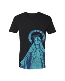Miraculous Medal Mary V-Neck Tee