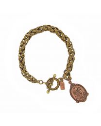 St. Anthony & Infant Jesus Medal Toggle Bracelet