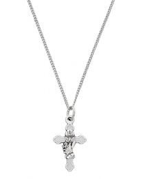 White First Communion Cross Necklace