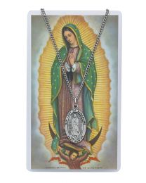 Our Lady of Guadalupe Medal and Spanish Prayer Card
