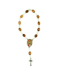 Our Lady Of Guadalupe Olive Wood Auto Rosary