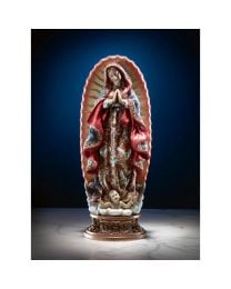 Our Lady of Guadalupe Statue with Ornate Base