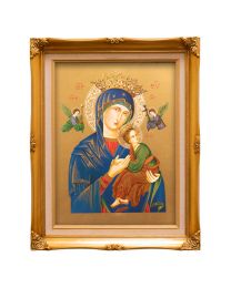 Our Lady of Perpetual Help Gold Framed Art Print