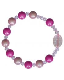 Pink Child's Rainbow Rosary Bracelet