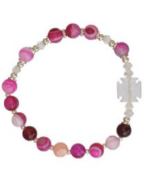 Purple Gemstone Children's Rosary Bracelet 