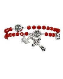 Red Crystal Twistable Rosary