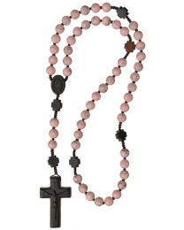 Jujube Wood & Genuine Rhodonite Rosary