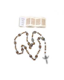 Rosary Stations of The Cross Olive 24" 6MM 