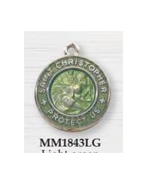 Saint Christopher Light Green Medal