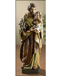 8" Saint Joseph with Child Statue