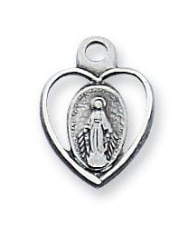 Small Miraculous Heart Medal