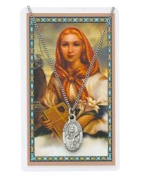 St. Dymphna Medal and Prayer Card