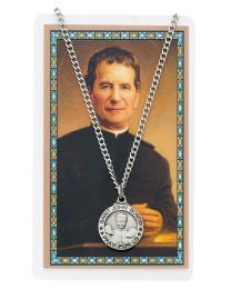 St. John Bosco Medal and Prayer Card