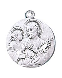 St. Joseph & Child Medal on Chain