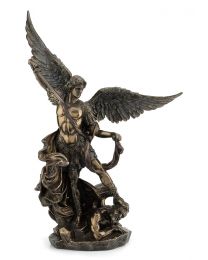 10" St. Michael Classic  - Bronze Style Statue