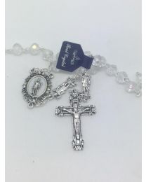 St. Michael Clear Crystal Rosary