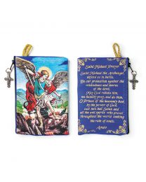 St. Michael Woven Tapestry Rosary Pouch
