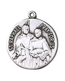 St. Raphael Medal on Chain