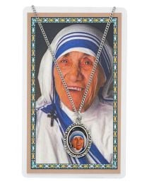 St. Teresa Calcutta Pendant and Prayer Card