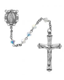 Sterling Silver Swarovski Crystal Rosary