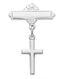 Sterling Silver Cross Baby Pin