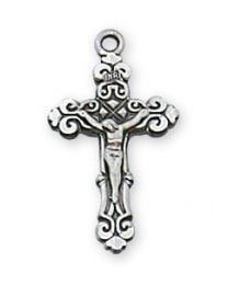 Sterling Silver Crucifix with 16" Chain