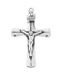 Sterling Silver Flared Crucifix