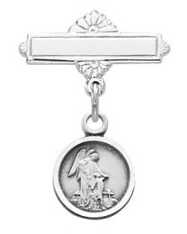Sterling Silver Guardian Angel Baby Pin
