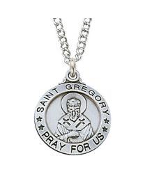 Sterling Silver St. Gregory Medal