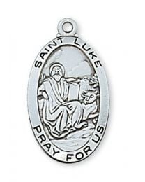Sterling Silver St. Luke Medal