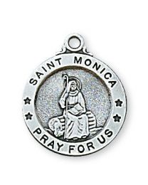 Sterling Silver St. Monica Medal