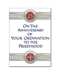 Priest Ordination 25th Anniversary Card